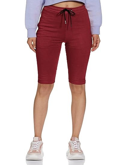Women's Regular Fit Cotton Track Pant (DBCTTPNT-2 R/L MARN_34_Maroon_34)