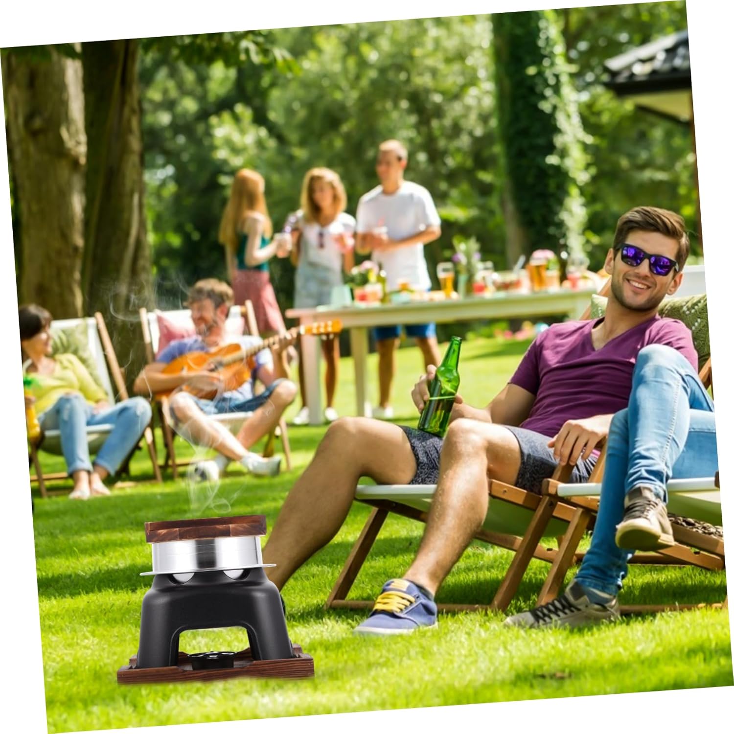 YARNOW Japanese Style Outdoor Cooking Pot Lightweight Camping Cookware Portable Rice Pan for Camping Multi-functional Cooking Utensil for Picnics and Outdoor Activities