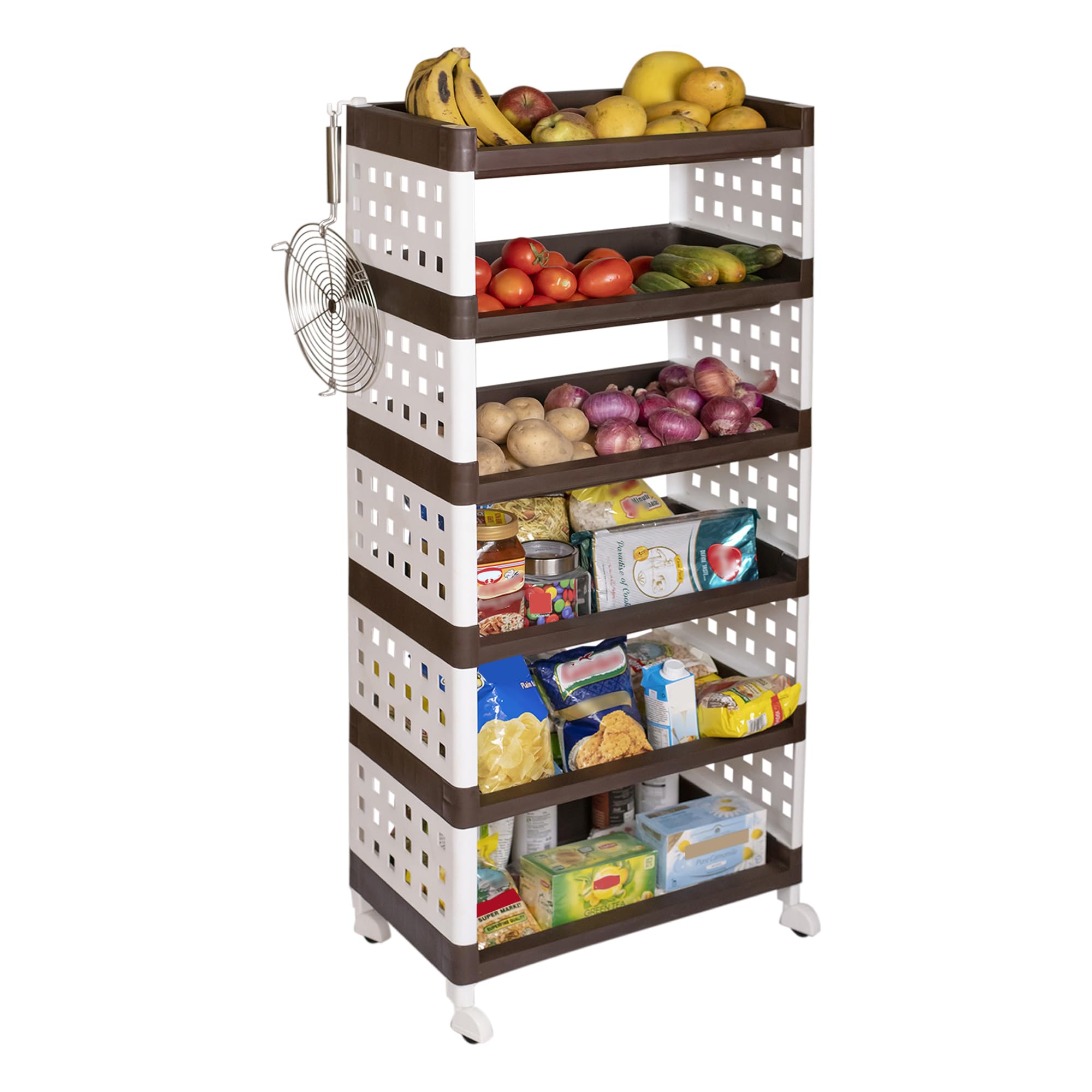TNT THE NEXT TREND Lexi Plastic 6 Tier Multi-Purpose Storage