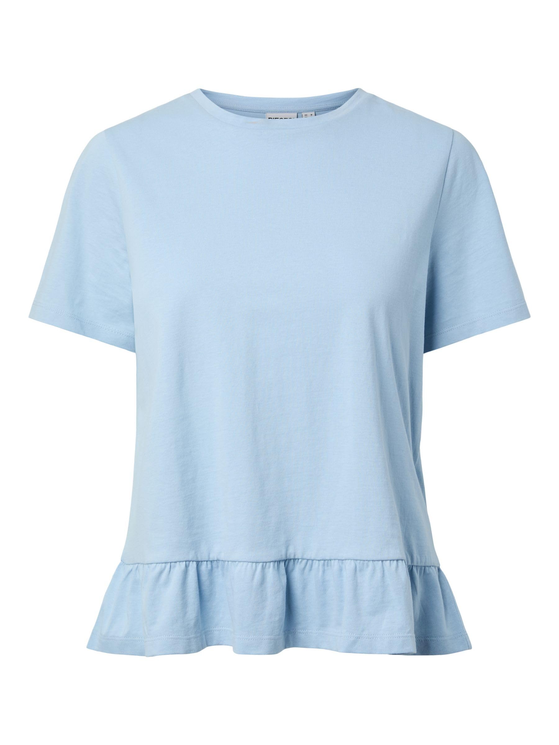 PIECES Damen Female T-Shirt Pcdisso Pcdisso Ss O-Neck Top JRS Pwp Bc (1er Pack)