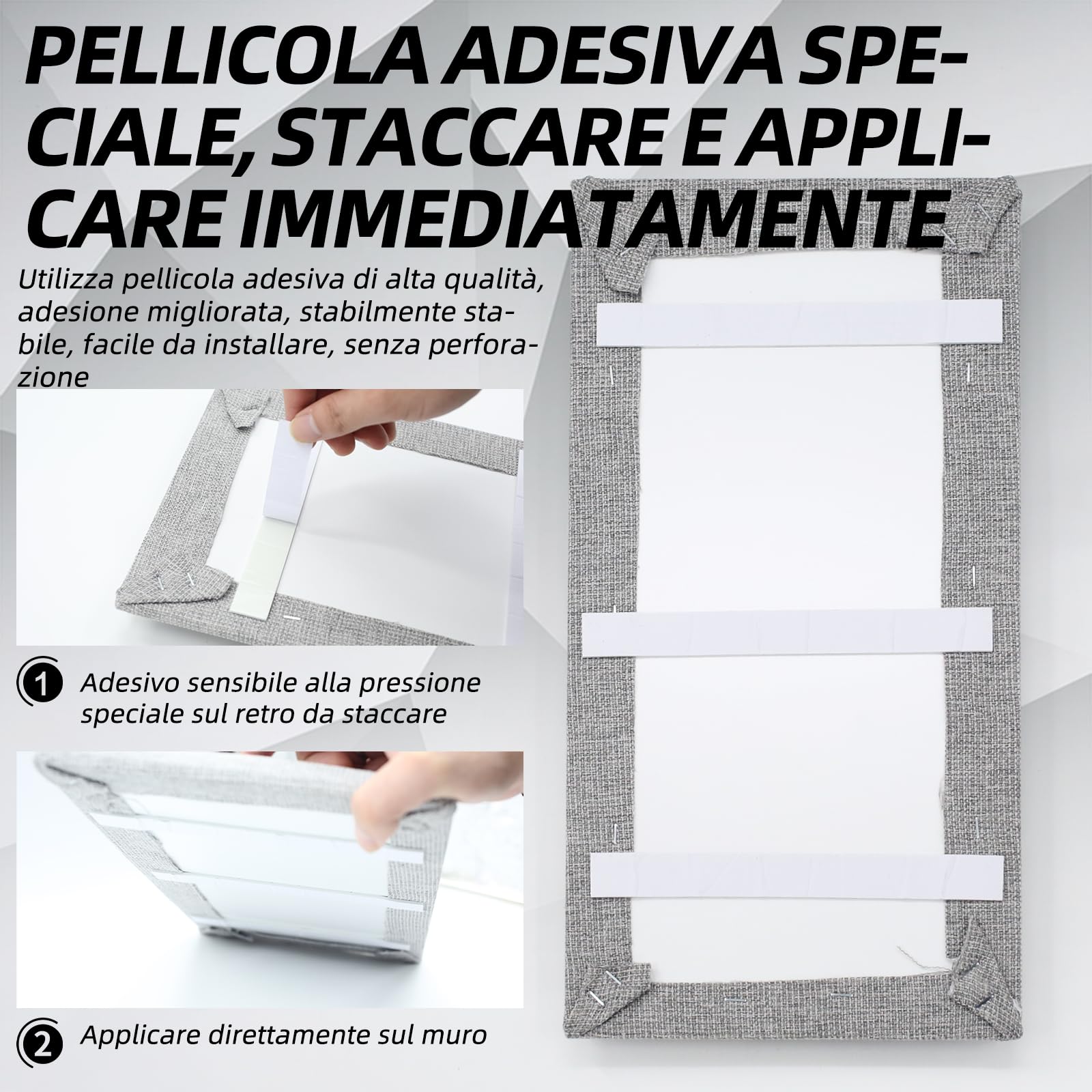 Generisch Set di pannelli da parete in schiuma che possono essere utilizzati come testiera e protezione antiurto per ridurre il rumore. Set di quattro accessori per la casa rettangolari (40 x 20 cm