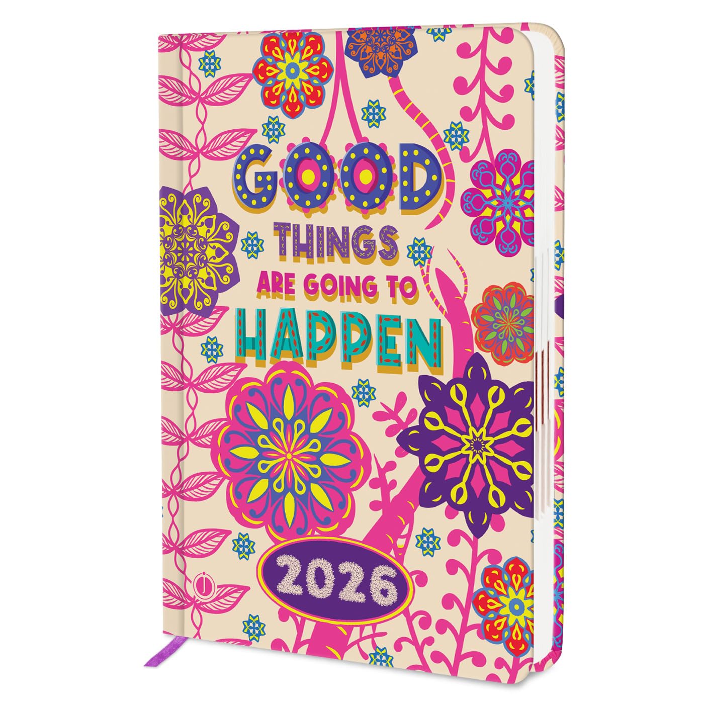 Jhingalala Diary 2026 - Good Things Are Going To Happen Printed Hard Bound New Year Planner 2026 | 1 Day to a Page Format | 365 Dates Office & Personal Diary For Girls and Personal Use | A5 Size 21x15 cm-image-48