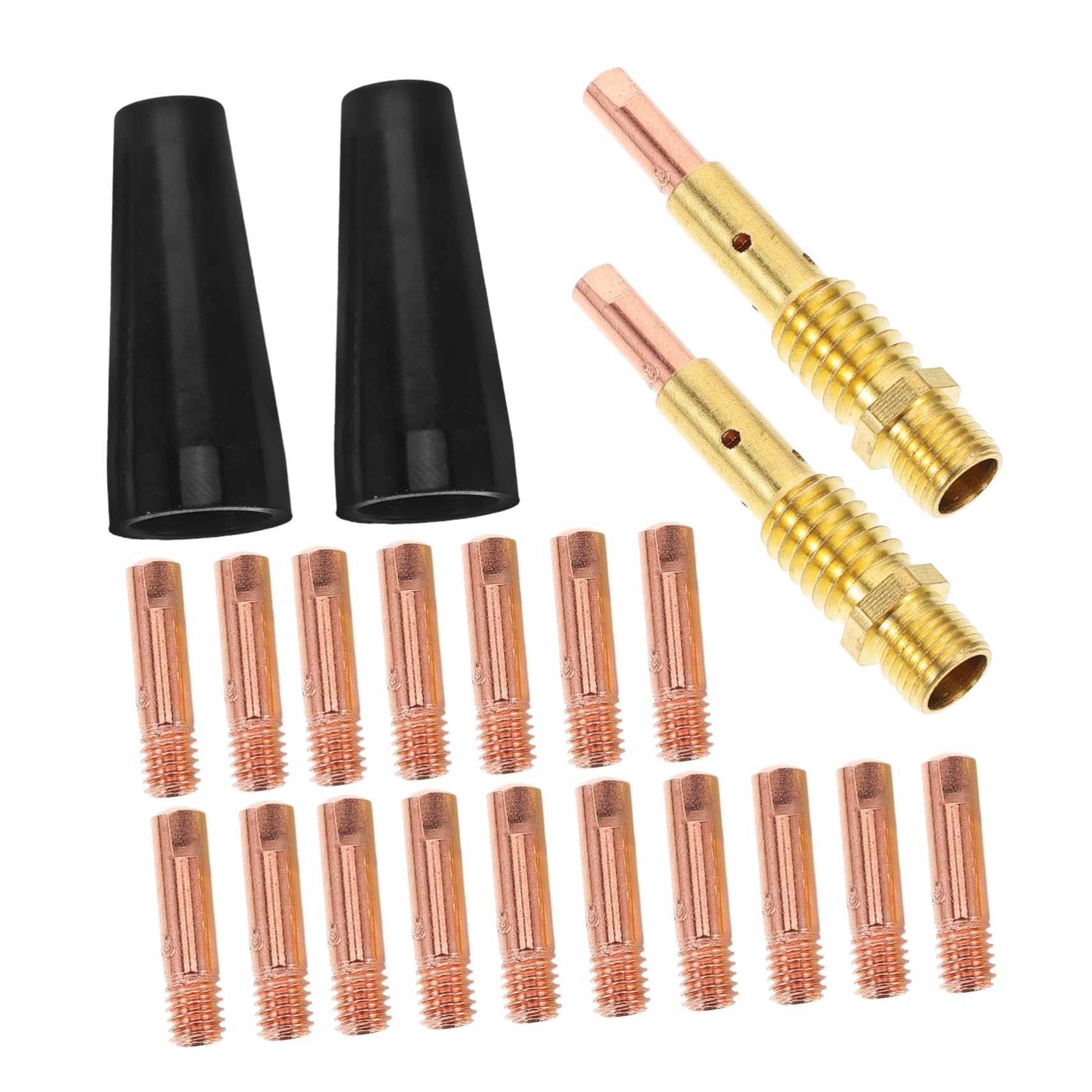 OSOLADY S100l Welding Nozzle Tips 24 Pcs Kit Made from Material Precise Conductivity Protective Design for Welding Applications