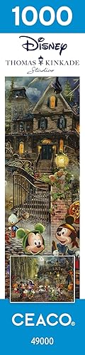 Miniatura 8 de Ceaco - Thomas Kinkade - Disney - Mickey y Minnie Halloween Fun - Rompecabezas de 1000 piezas
