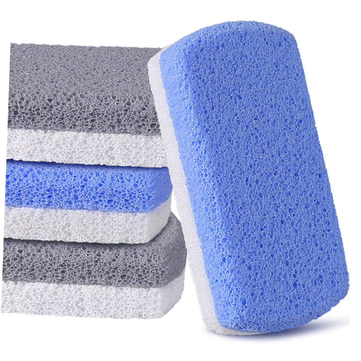 POPETPOP 16stücke Fußpflege Exfoliationswerkzeugen Effektive Hornhautentferner Und Fußfeilen Für Gesunde Füße Wiederverwendbar Und Modernem Design Grauweiß Und Blauweiß