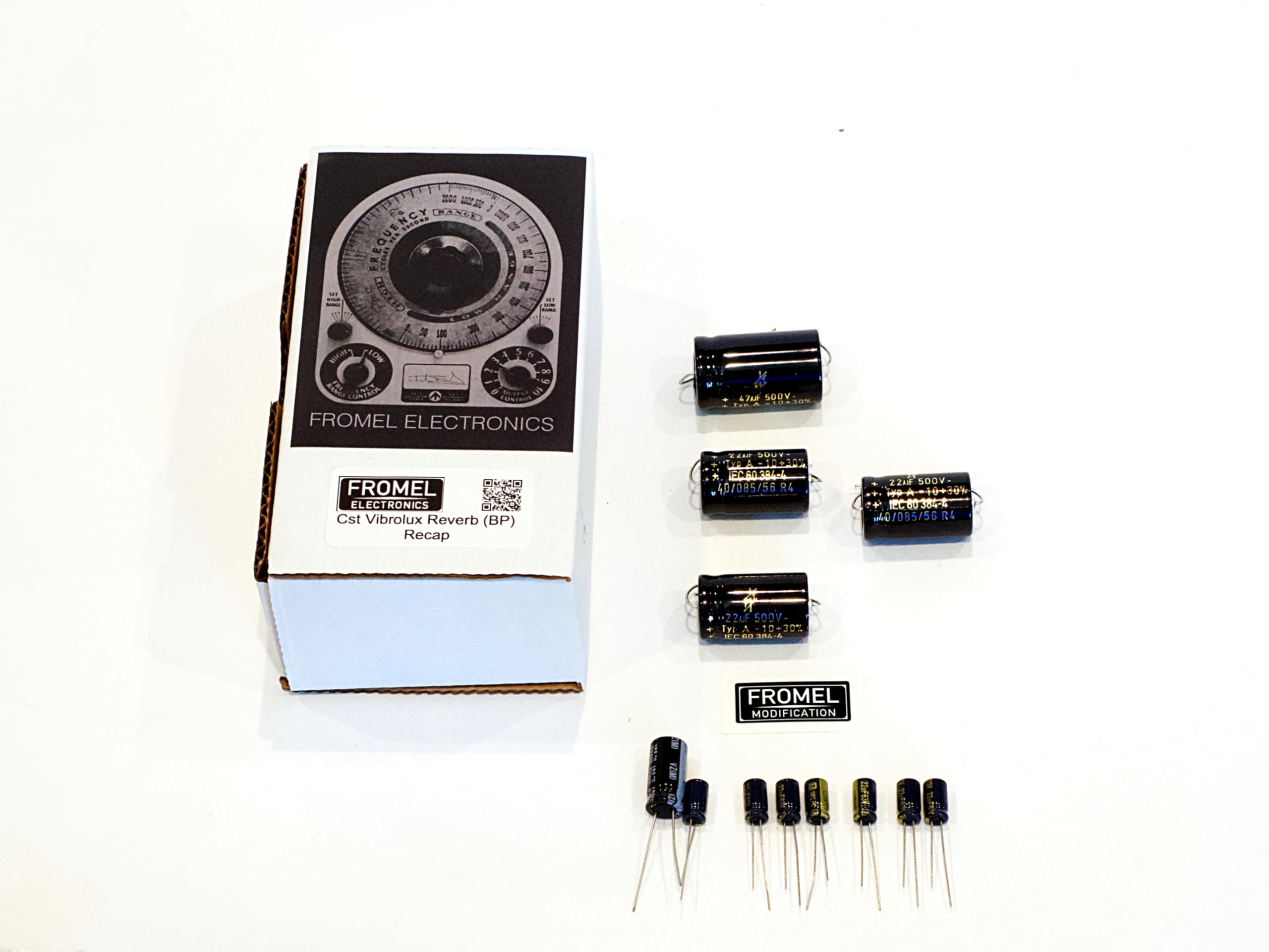 Fromel Recap Kit for Fender Custom Vibrolux Reverb - Black Panel