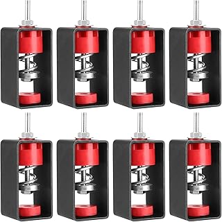 8 Pack Ceiling Spring Vibration Isolator Hangers, 110lbs Shock Absorber Anti Vibration Suspended Mounted with Removable Frame, Shockproof Damping Hanger for Studio, Home, KTV