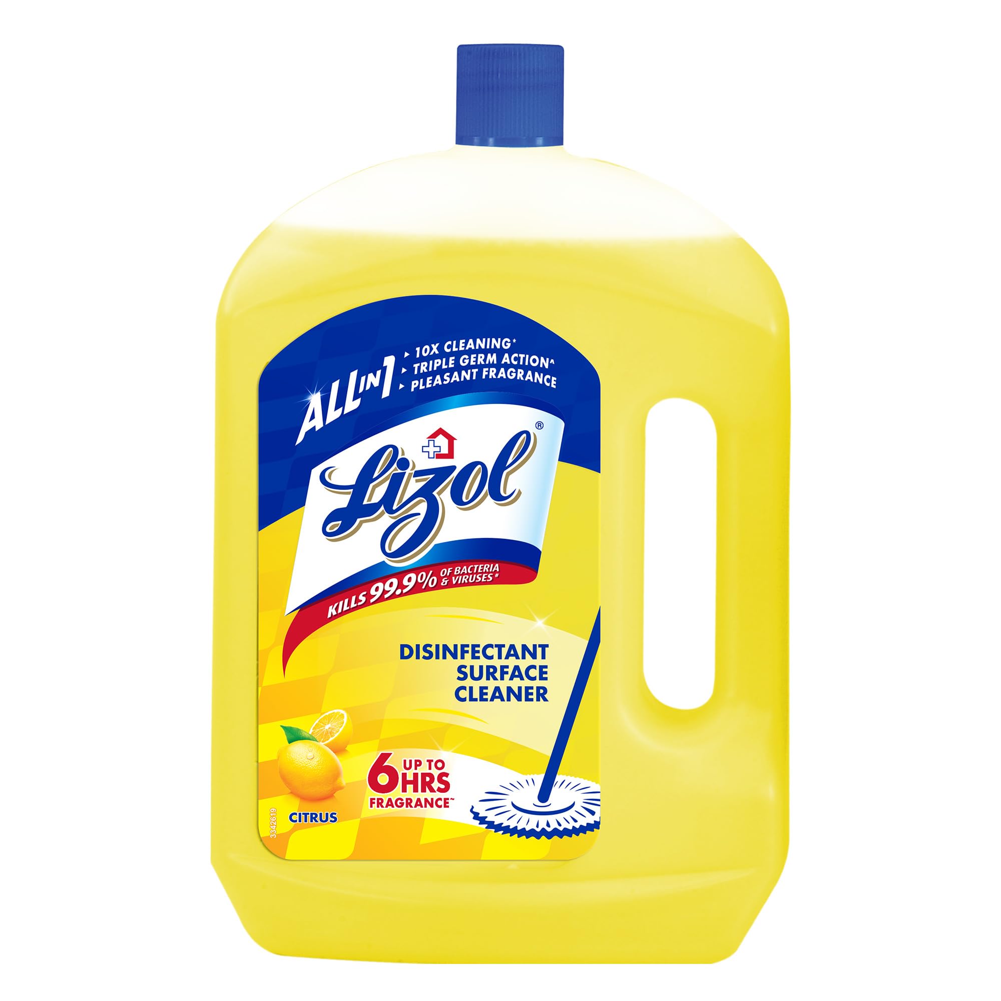 Lizol Disinfectant Surface & Floor Cleaner Liquid, Citrus - 2 Litre | Suitable for All Floor Cleaner Mops | Kills 99.9% Germs| India's #1 Floor Cleaner-image-24