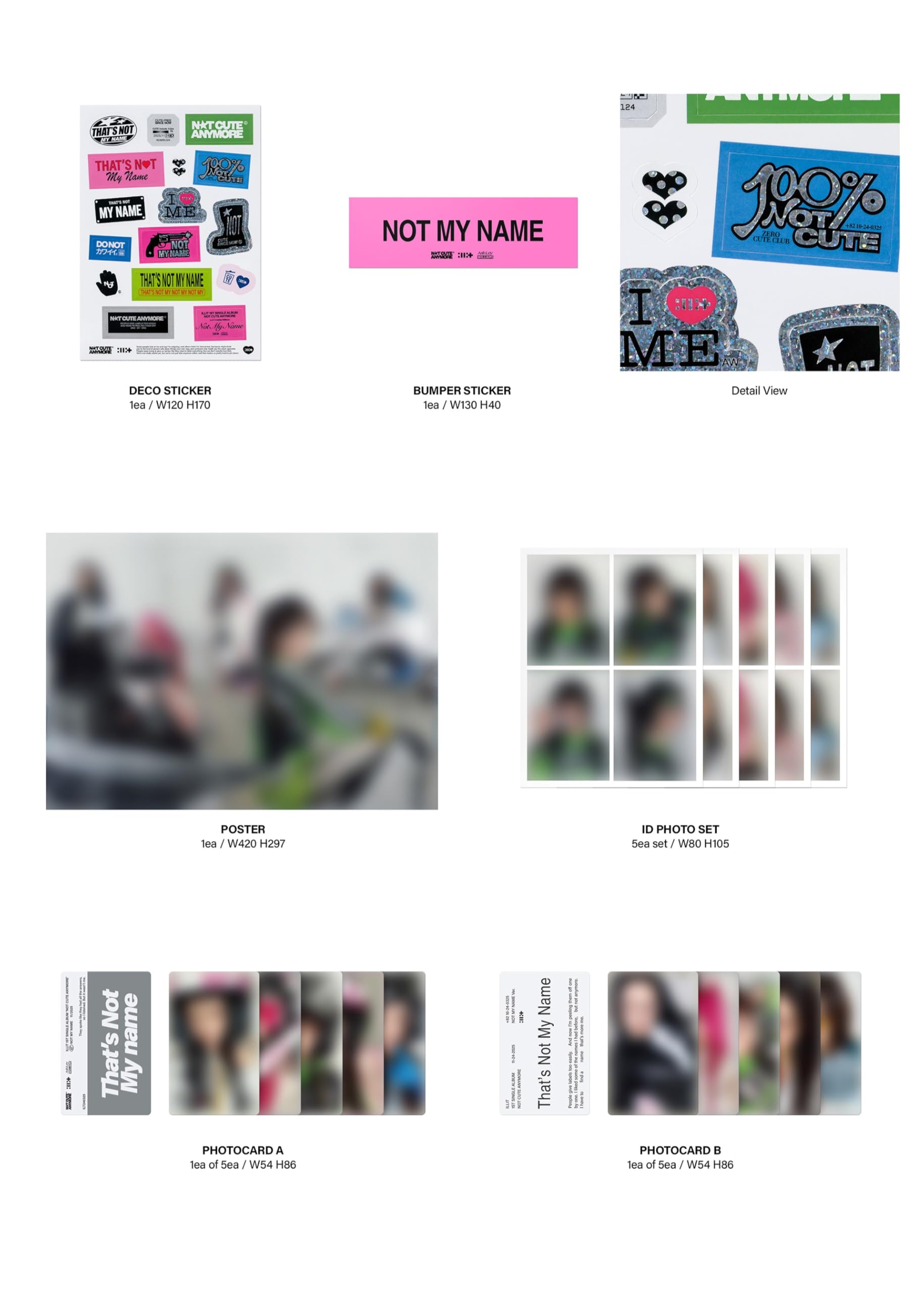 Amazon.com: ILLIT 1st Single Album [NOT CUTE ANYMORE] Photobook