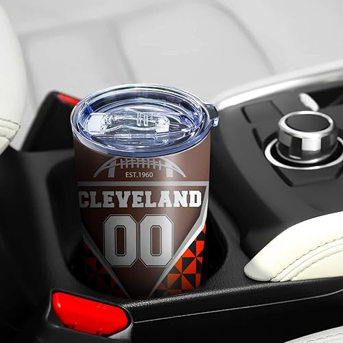 Miniatura 5 de Cleveland Cup - Vasos personalizados con nombres, taza de café de 20 onzas para hombres, aislamiento de doble pared al vacío, vasos térmicos para