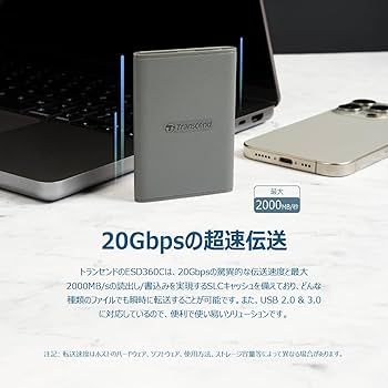 Amazon | トランセンド ポータブルSSD 4TB 耐衝撃 USB 20Gbps 高速 Amazon | トランセンド ポータブルSSD 4TB 耐衝撃 USB 20Gbps 高速
