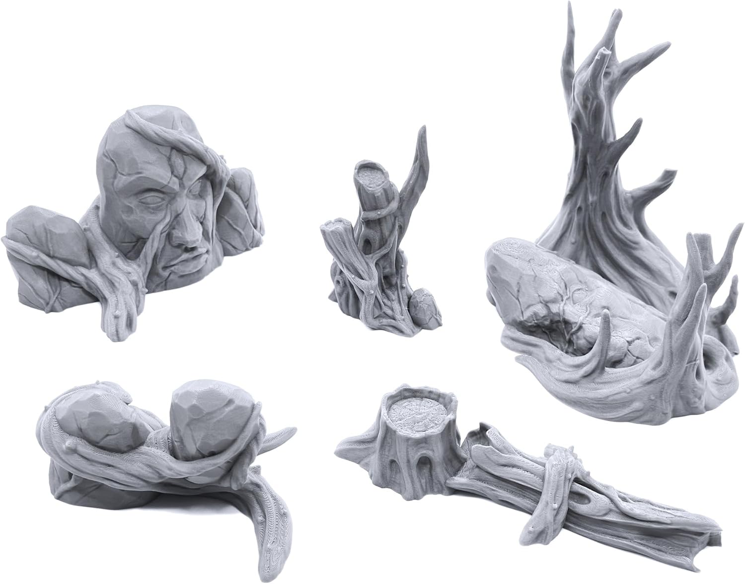 EnderToys Magical Forest Set - Expansion Set by Printable Scenery, 3D Printed Tabletop RPG Scenery and Wargame Terrain 28mm Miniatures
