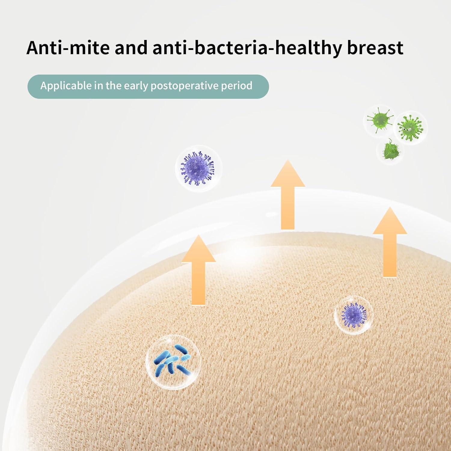 Mastectomy Breast Forms,Foam Latex Spiral Breast Prosthesis for Mastectomy Bra Breathable Breast Insert Pads(1 Piece)