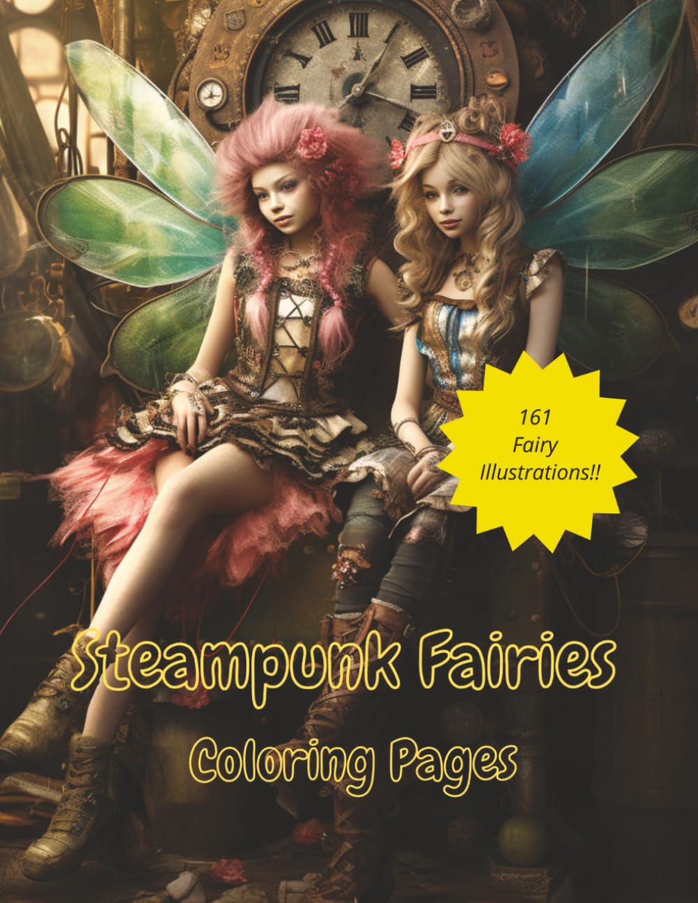 Steampunk Fairies Coloring Pages