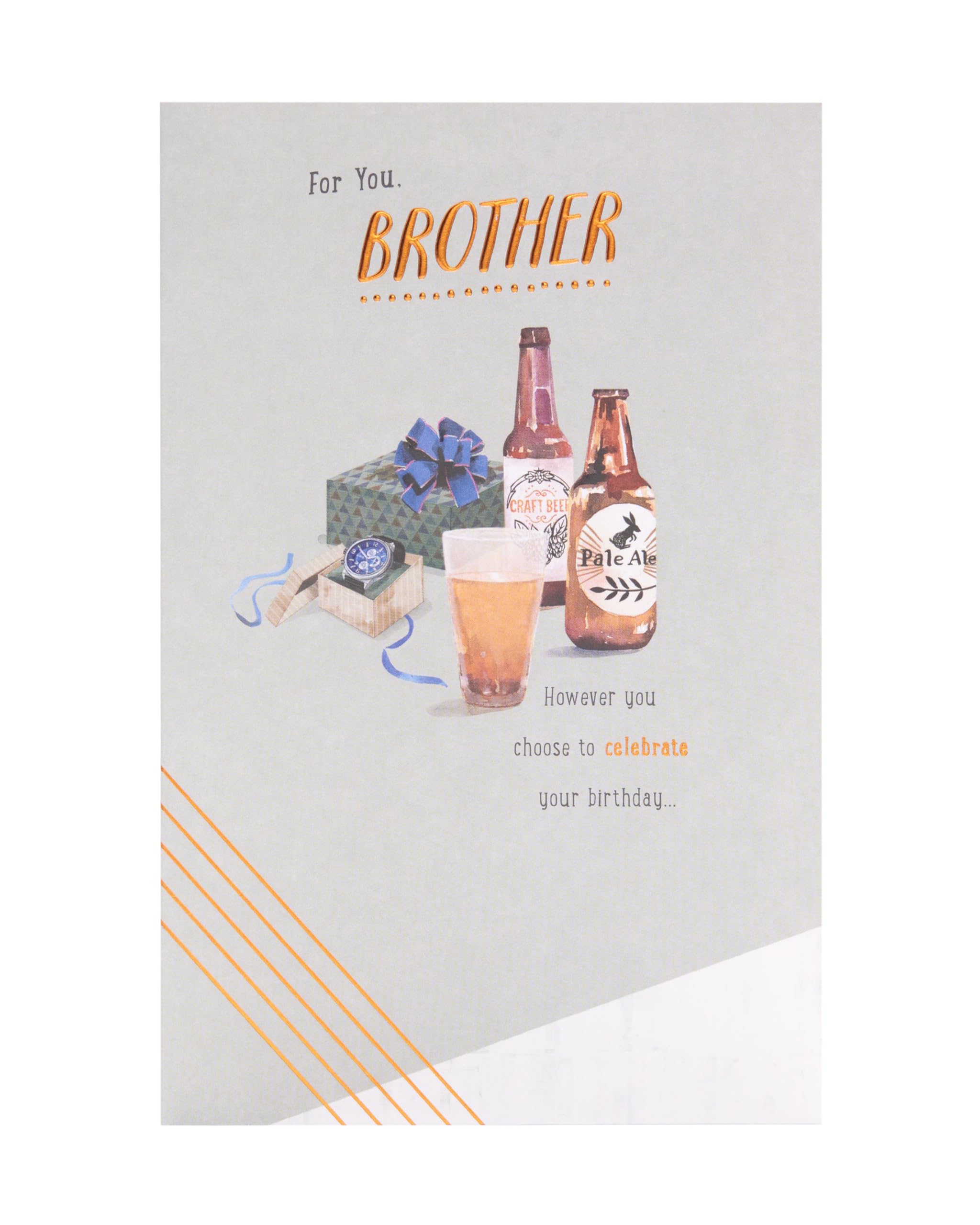 UK Greetings Birthday Card for Brother - Gifts Design - Thinking of You Range