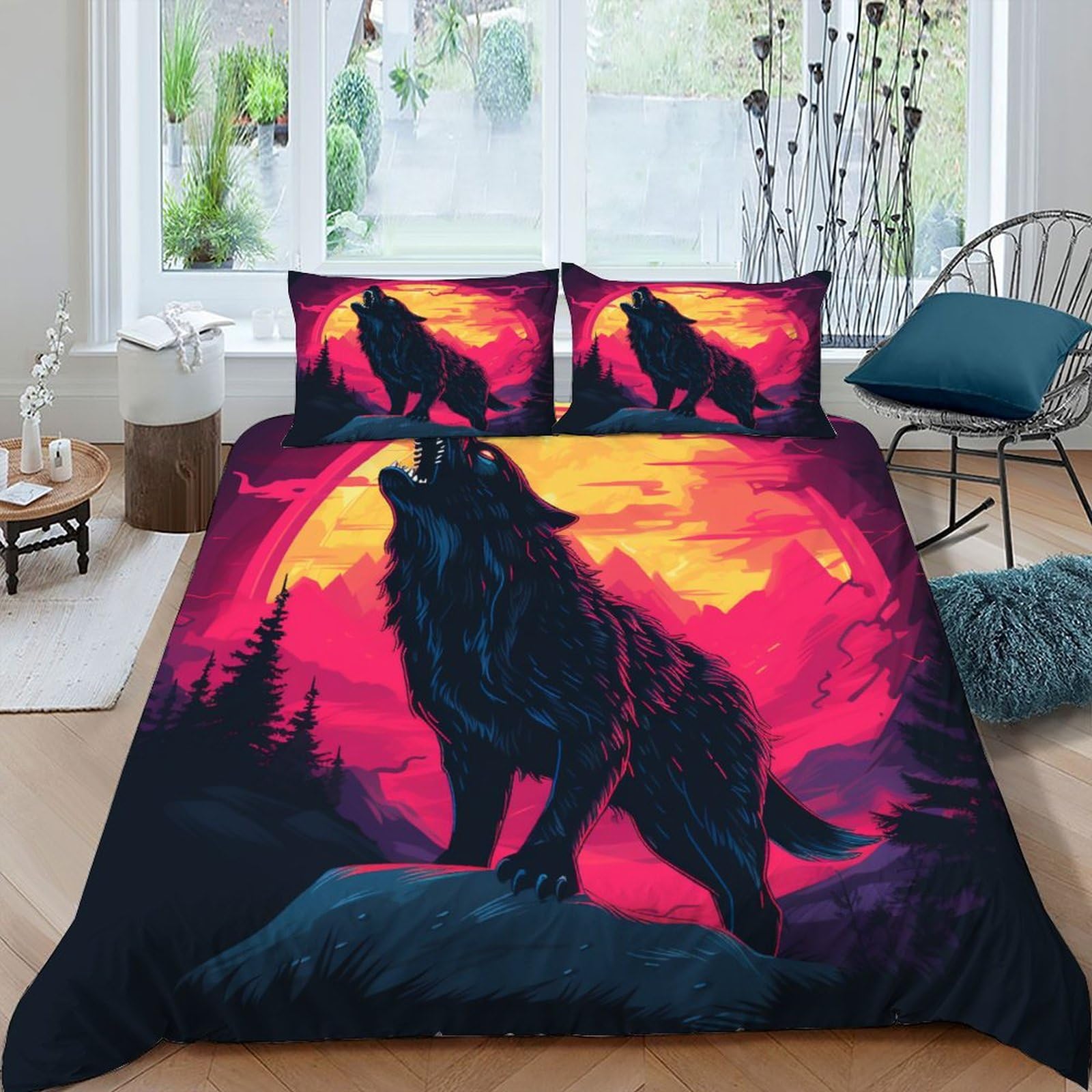 Parure de lit plage housse couette 135x200 voilier drap microfibre enfant ado