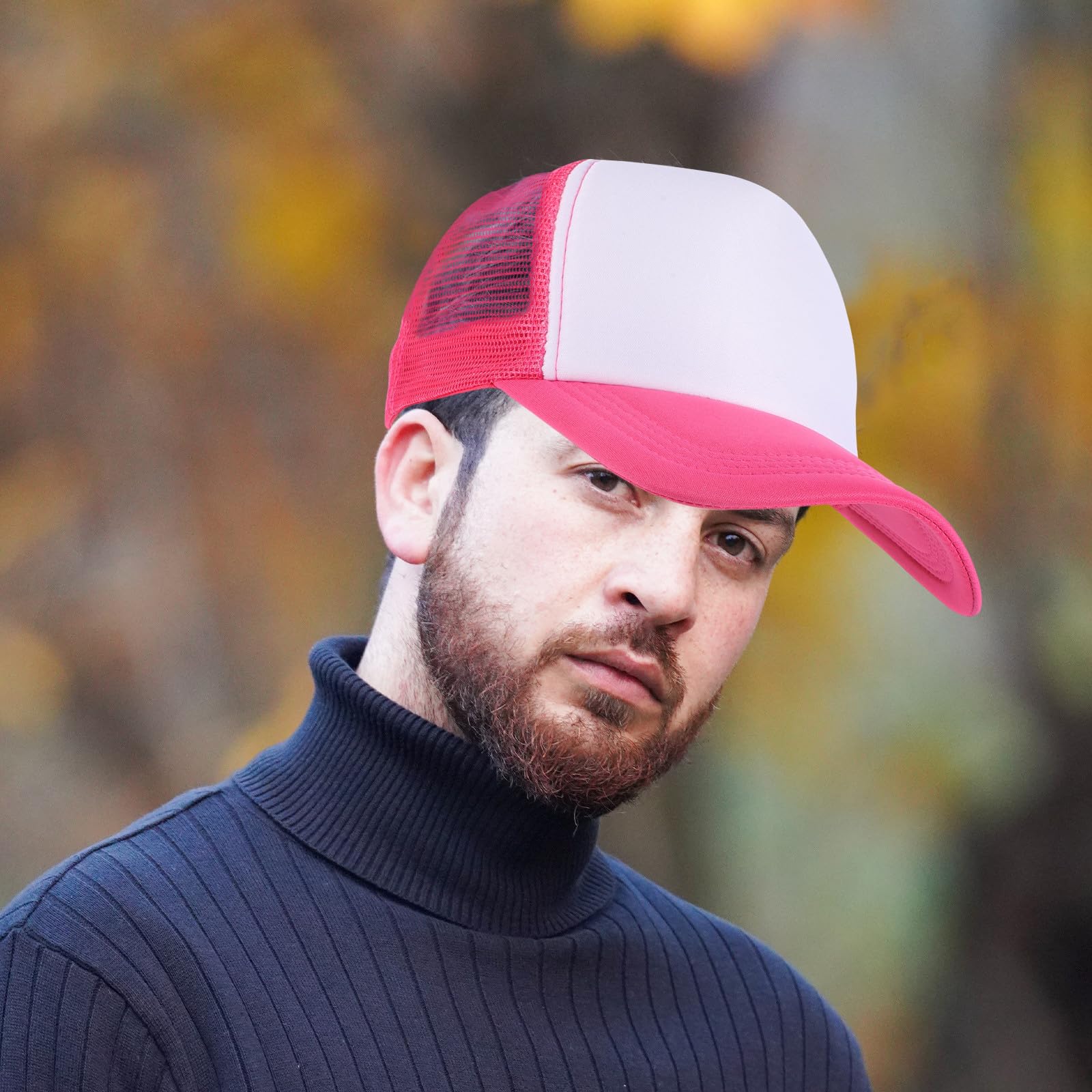 Teiliges Sublimations-Baseballcaps mit Mesh DIY Blanko Polyester Kappen Atmungsaktiv Leicht Individuell Bedruckbar Unisex für Sommer Outdoor Sport