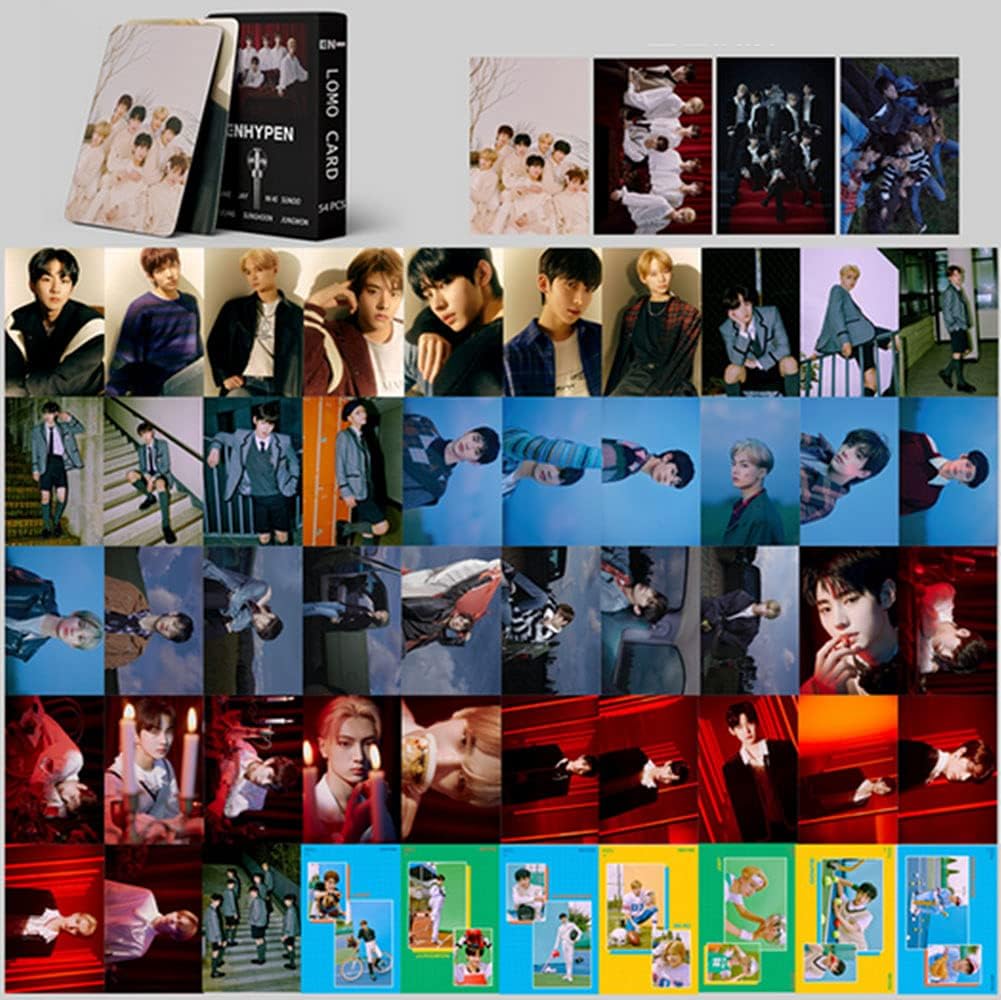 ENHYPEN Border Day One Photocards 54pcs enhypen border carnival lomo cards enhypen Merchandise Lomo Cards Photos Gifts for ENGENE
