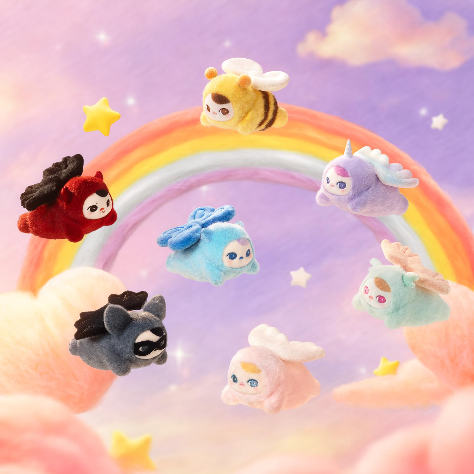 【シークレット】pucky flying Babies 2体セット Amazon.com: POP MART PUCKY Flying Babies Series,Plush Blind Box