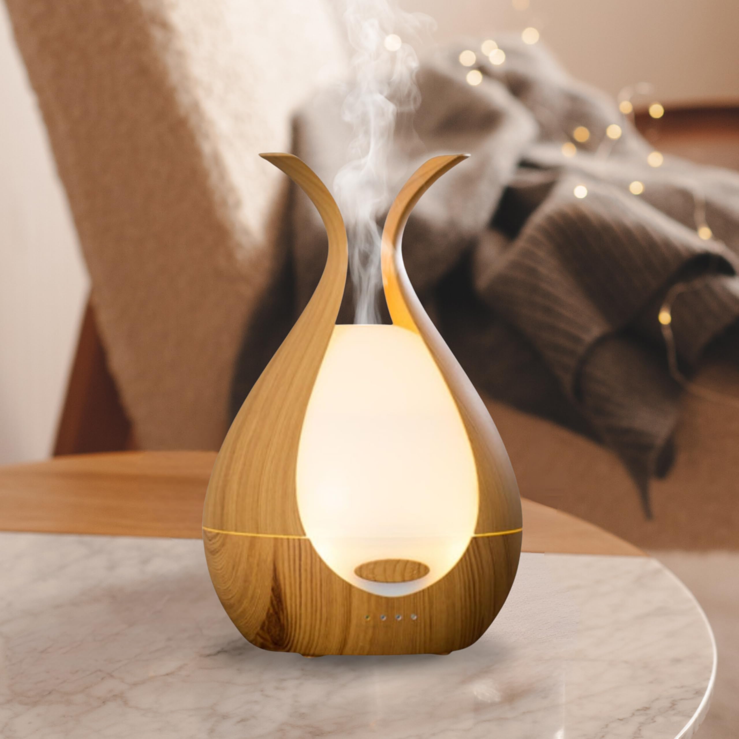 Duftdiffusor für ätherische Öle - 200ml - Premium-Design - Elektrischer Luftbefeuchter - Kontinuierliche oder abwechselnde Diffusion - Wellness und Aromatherapie - Zen'Arôme