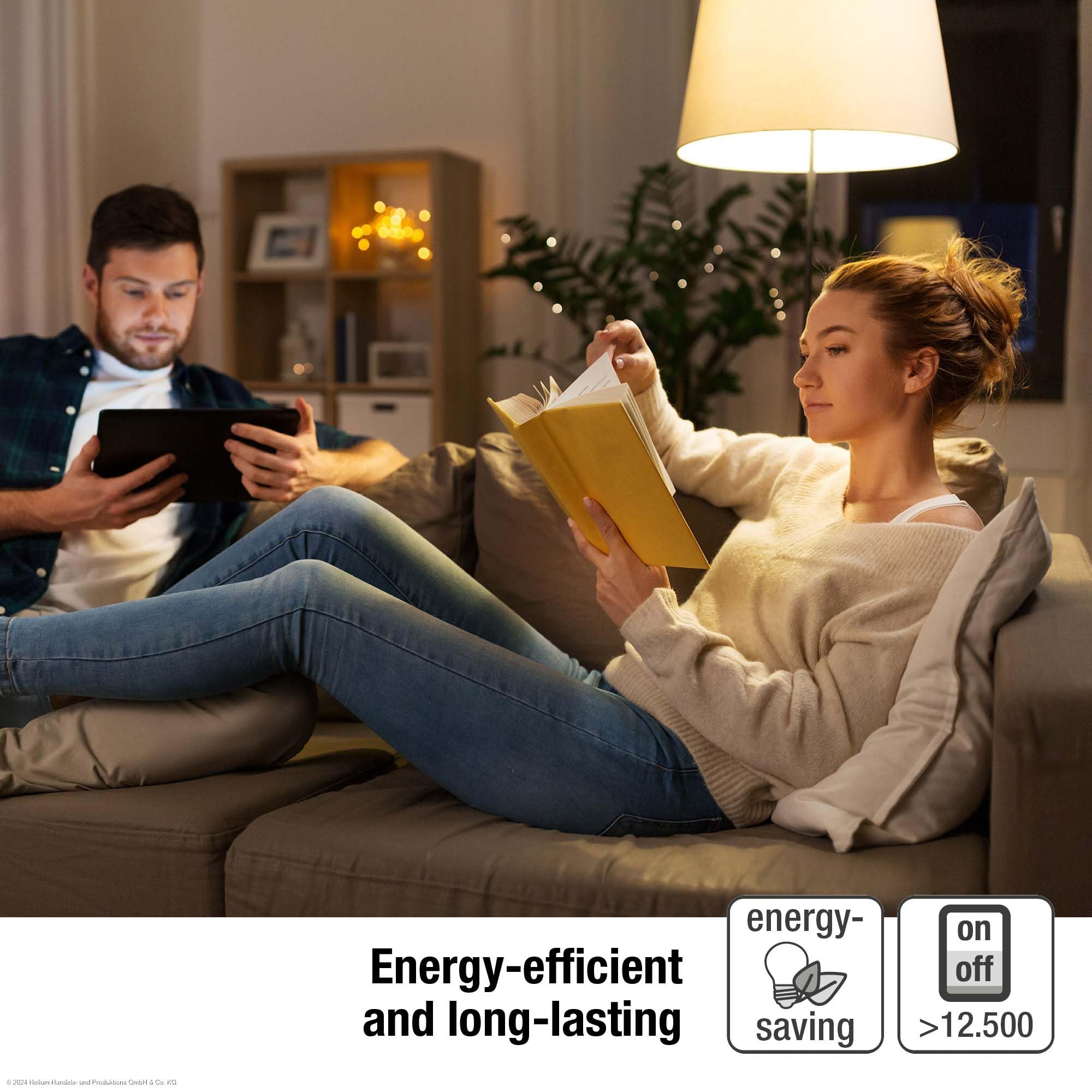 Hellum Lampadina Filamento LED, 10 pezzi, 7W equivalenti a 60W, con attacco E27, 810 lumen, Luce bianca calda 2700K, Forma a Lampadina A60, con filamento in vetro transparente, senza sfarfallio 206111