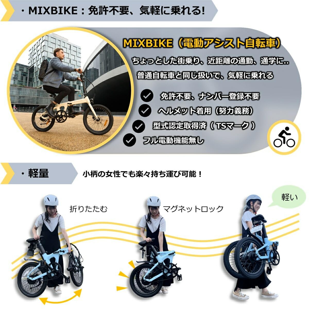 Amazon.co.jp: 型式認定済 公道走行可能 電動アシスト自転車