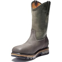Timberland PRO Men's True Grit Pull On Composite Safety Toe Waterproof Industrial Western Work Boot, Brown Turkish Rancher-2024 NEW, 14 W US