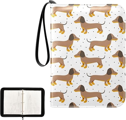 Miniatura 2 de C Card Binder 4 Pocket Trading Card Holder Book with 50 Sleeves Display Storage Carrying Case Fits 400 Cards 3 Rings Trading Card Storage for Game