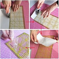 Vista 2 de HONEYSEW Rollo de agarre antideslizante para plantillas de reglas de acolchado (1)