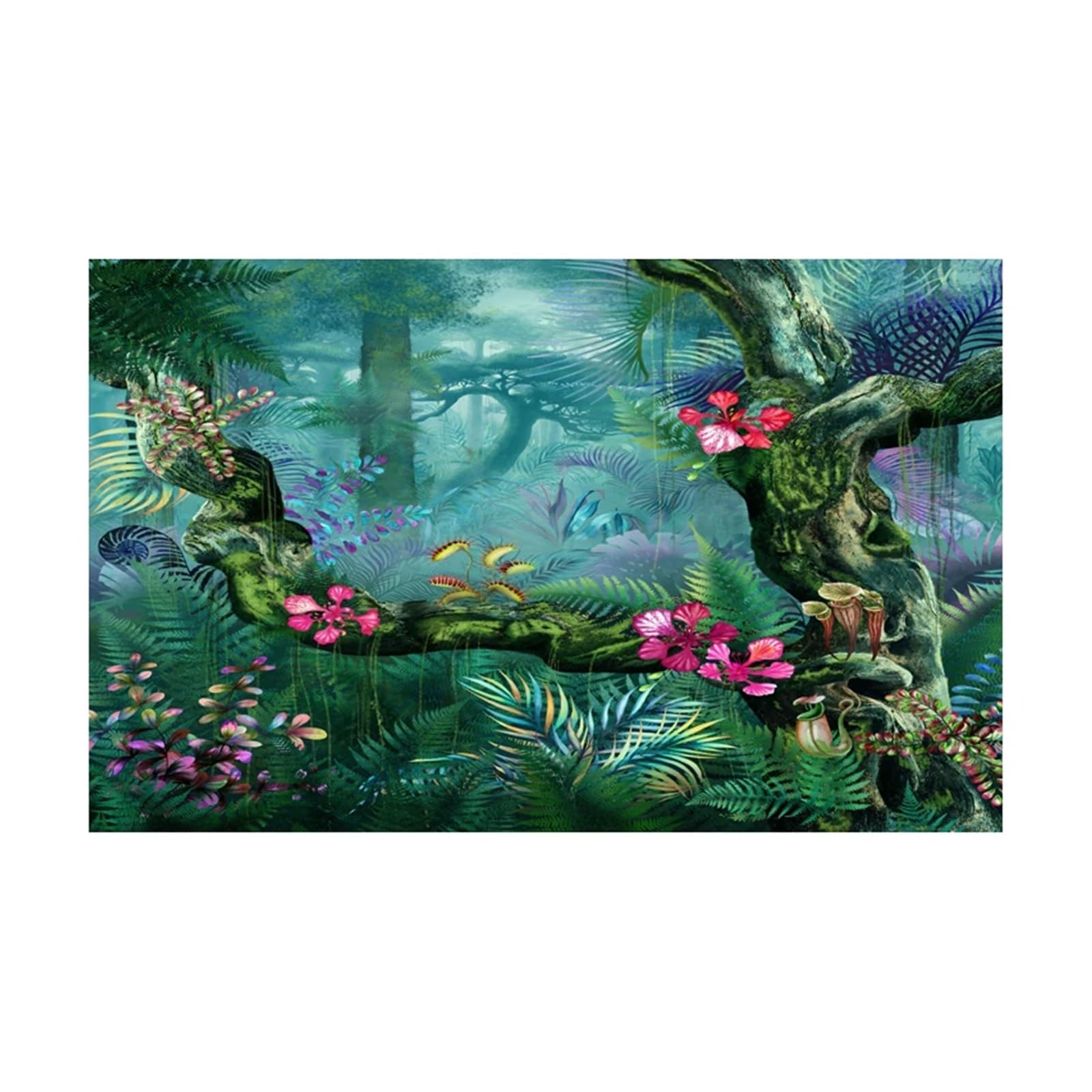 Aquarium Hintergrund 3D Aquarium Hintergrund Poster Klebstoff Aufkleber Fisch Tank Unterwasser Wald zur Dekoration(Color1,50x100cm)