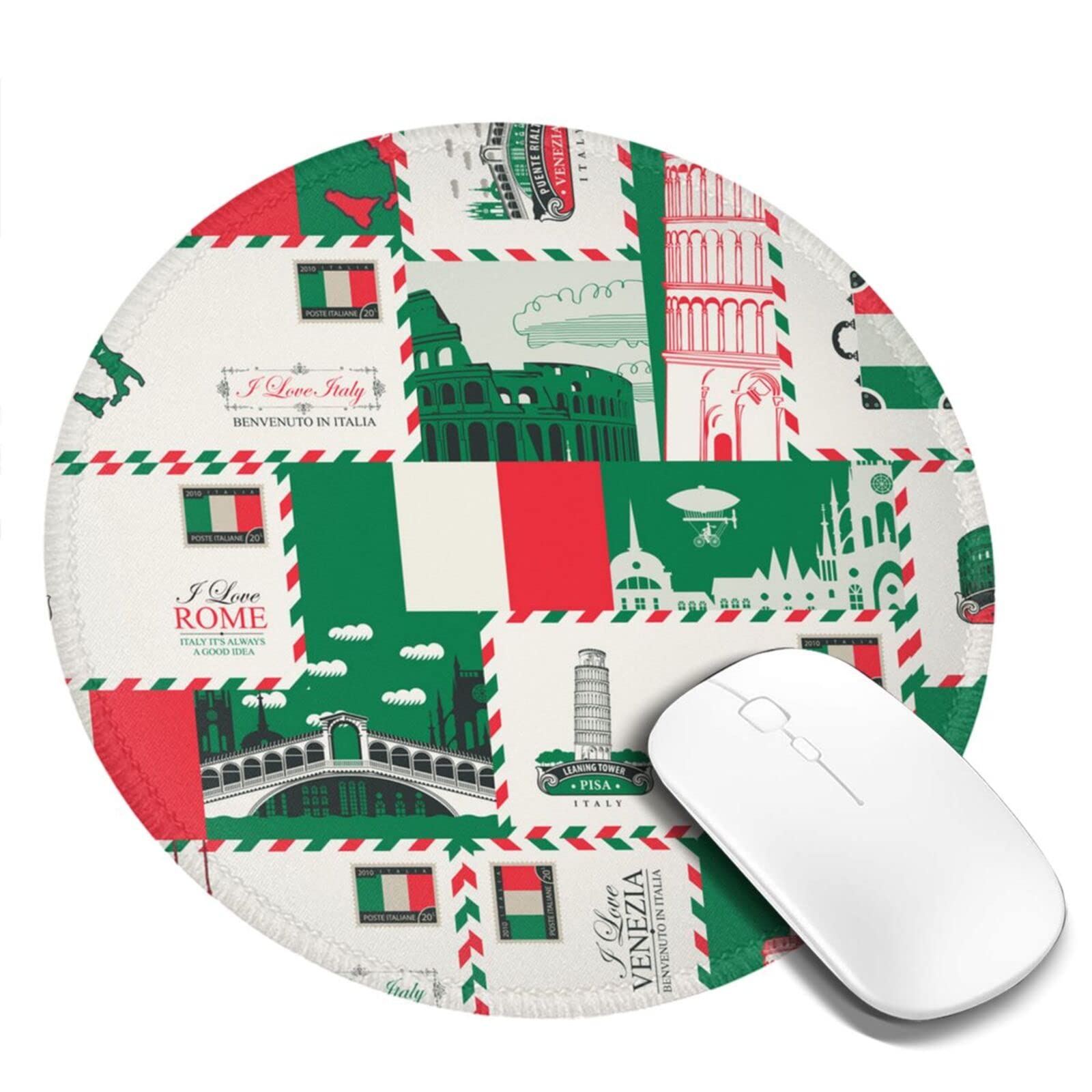 Tappetino Mouse Rotondo Divertente 'I Don't Know I Just Work Here' - Morbido E Antiscivolo Per Ufficio