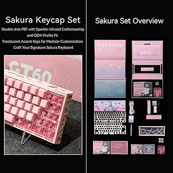 Amazon.com: GATERON x Sikakeyb Sakura TKL Magnetic Gaming Keyboard