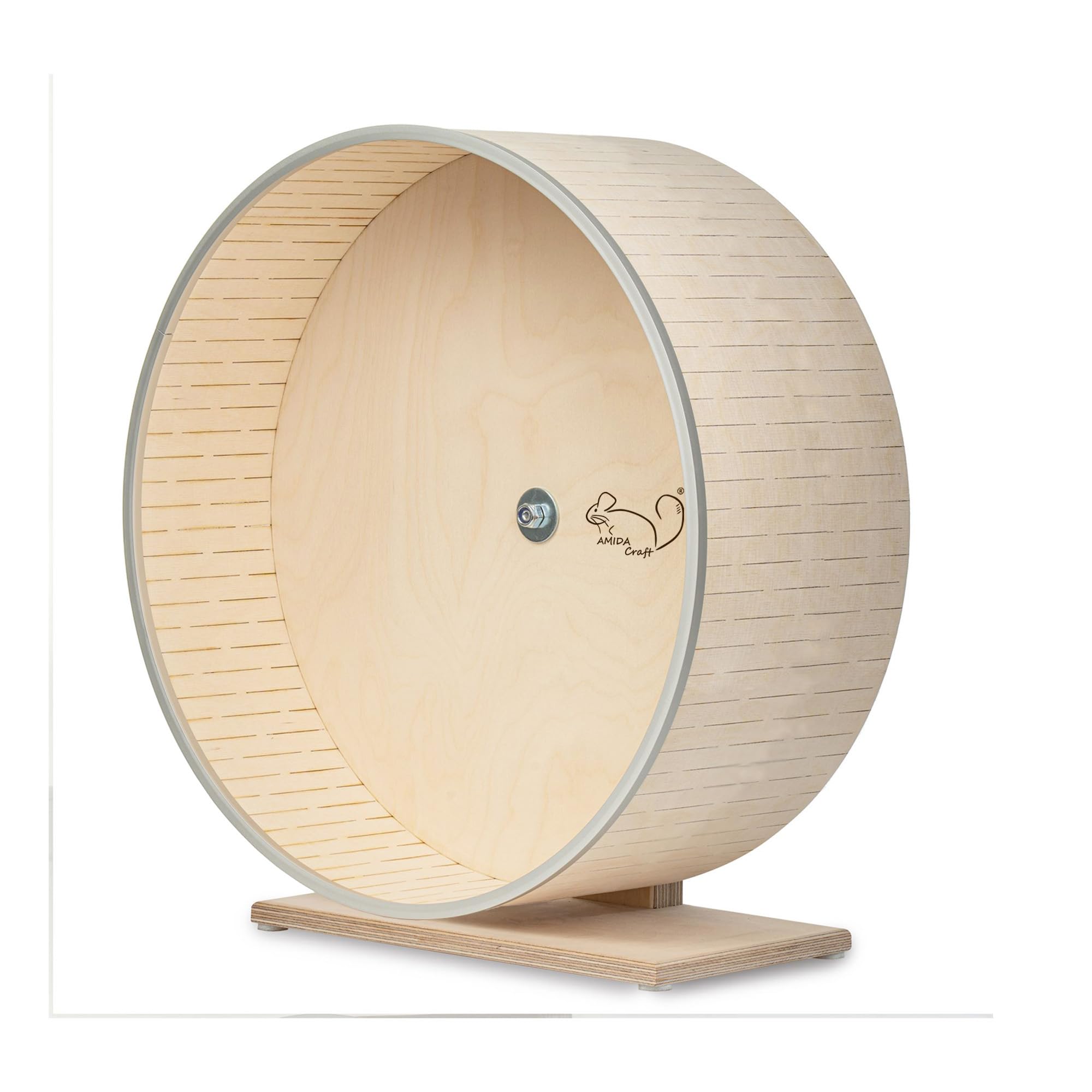 Exercise Wheel for Tortoises, Extra-Wide 15 cm (6 in) Running Surface, Double Ball Bearings, Non-Slip Track, Indoor Pet Exercise Wheel (13inches (33cm) on a Stand)