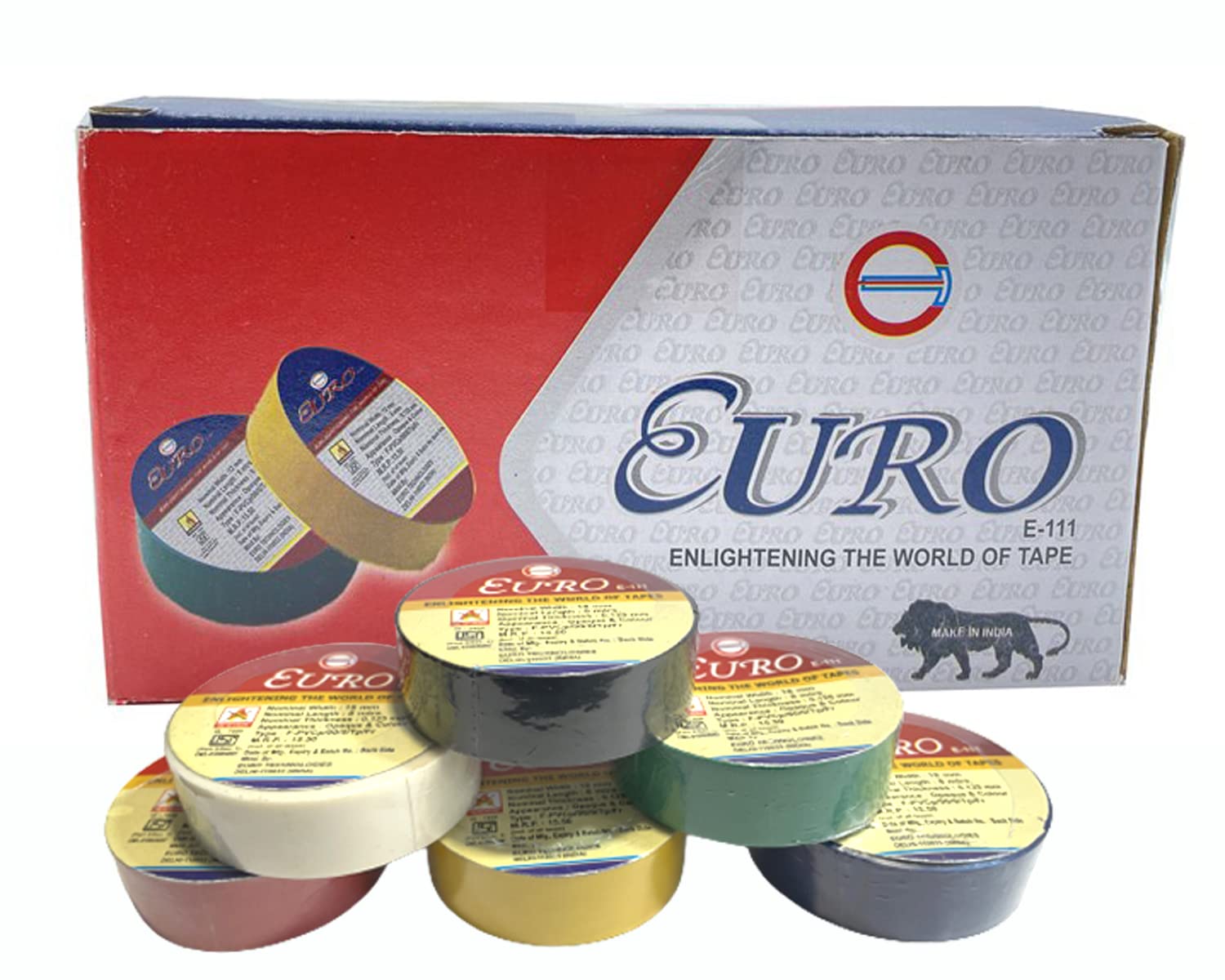 Euro® ISI Marked Genuine PVC Insulation Electrical Tapes Multi Colour 18mm Width. X 8 Meters Length - 30 Piece Combo Pack (B091HRS97W) Amazon Price History, Amazon Price Tracker