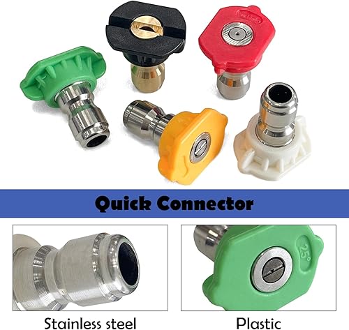 Miniatura 3 de Sutekus Pistola de lavado de alta presión 4000 PSI Cannon Foam Blaster Power Washer Kit de cañón de espuma para lavado de autos con 5 boquillas de