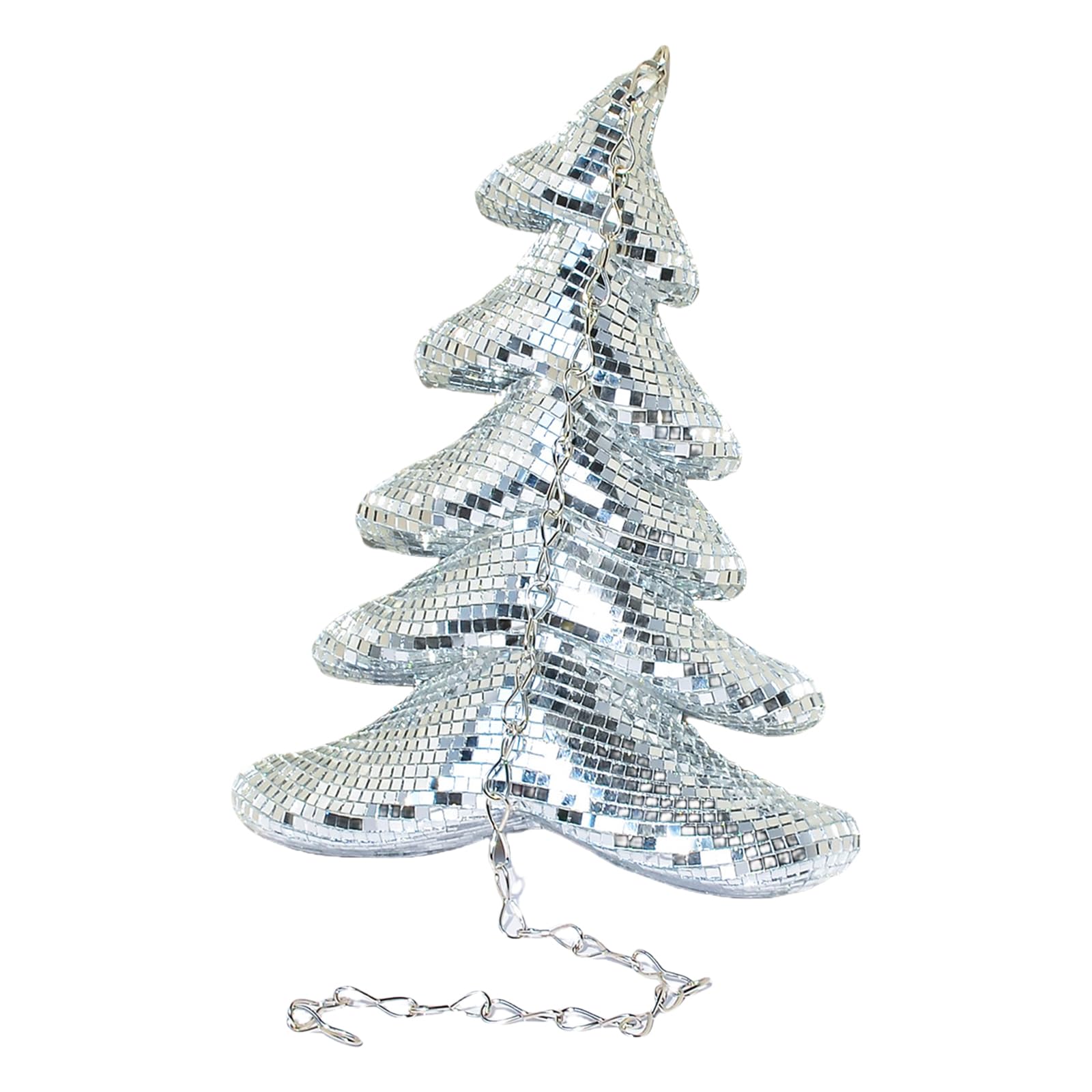 carotoe Sparkling Discos Bauble Christmas Hanging Decorations Stylish Festives Accessories Light Reflectings Glass Ornament Holiday Ornament