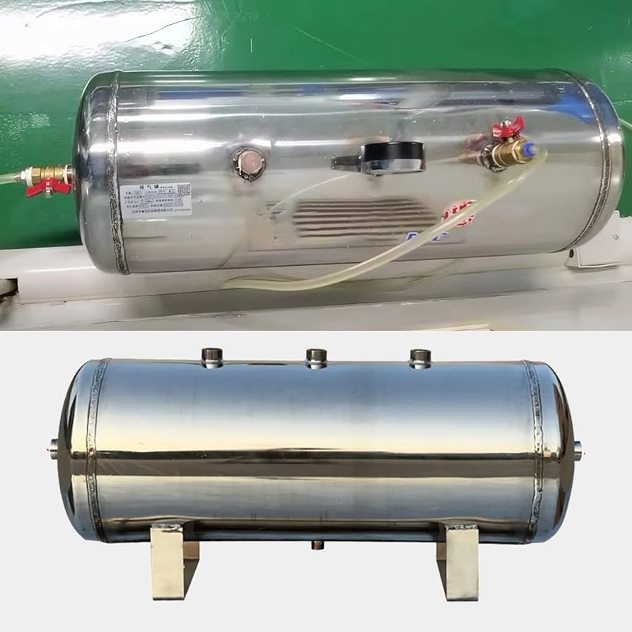 エアサスタンク　コンプレッサー Amazon.co.jp: エアコンプレッサーリザーバータンク 圧力計