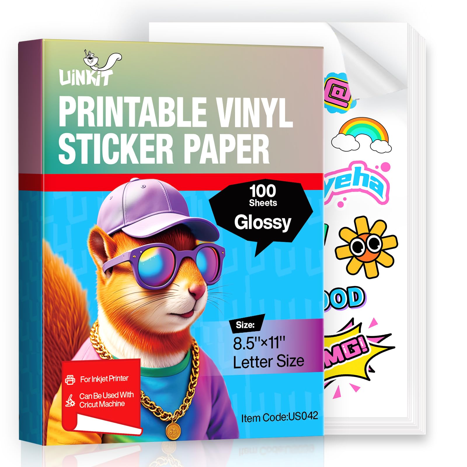 Uinkit Glossy Printable Vinyl Sticker Paper