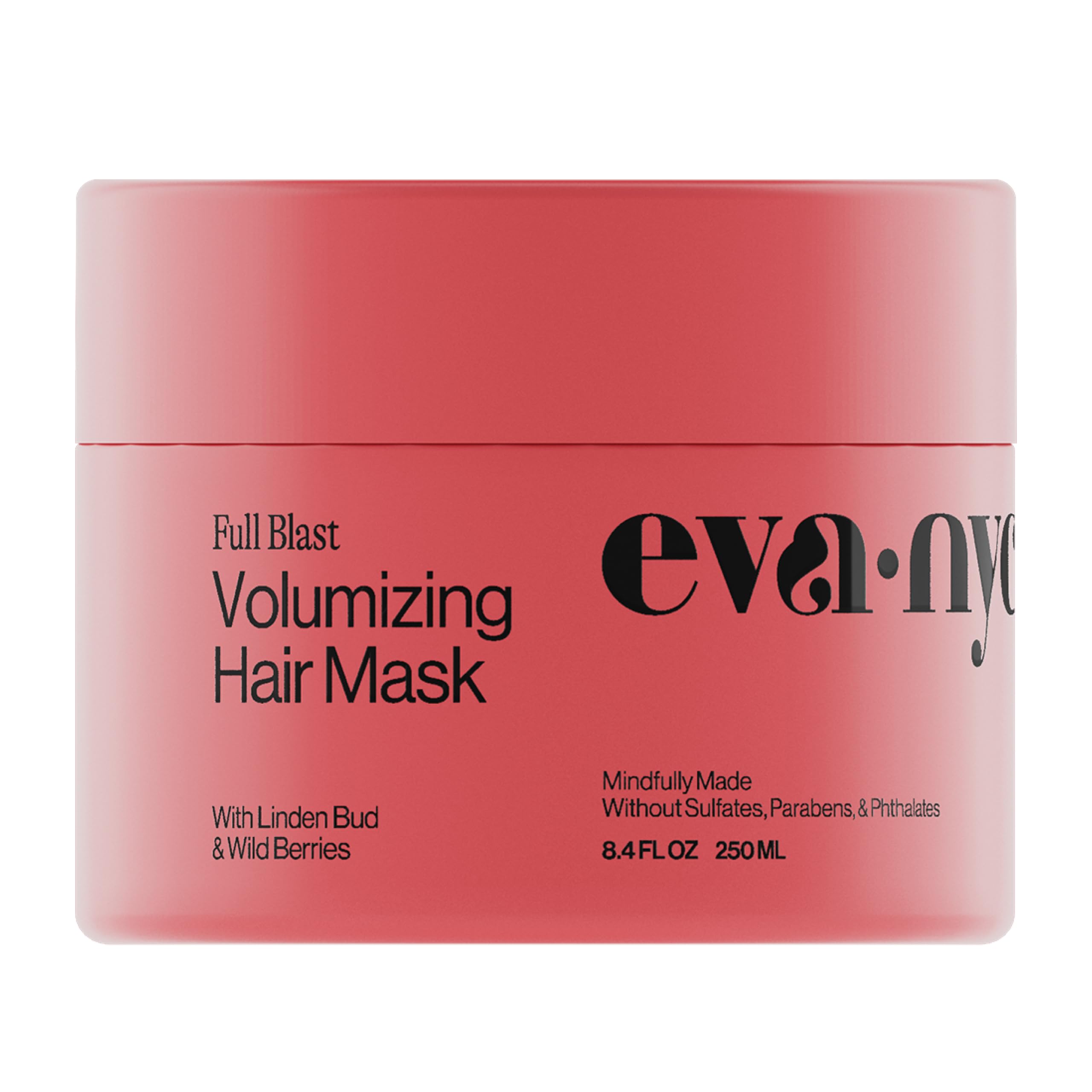 Eva NYC Volumizing Lightweight Deep Conditioning Treatment Mask for Fine Hair - Adds Volume + Body - Soften + Deeply Moisturize Hair - Vegan + Sulfate Free - Salted Citron Scent - 8.4 fl oz