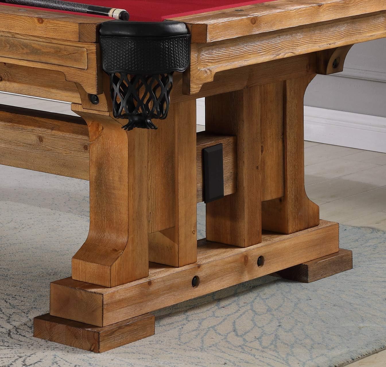 Playcraft Colorado Slate Pool Table - Billiard Table with Solid Timber Wood & 3pc Slate System - Perfect for Game Room, Office or Dens - 25 Cloth Colors - 7 Foot and 8 Foot Sizes