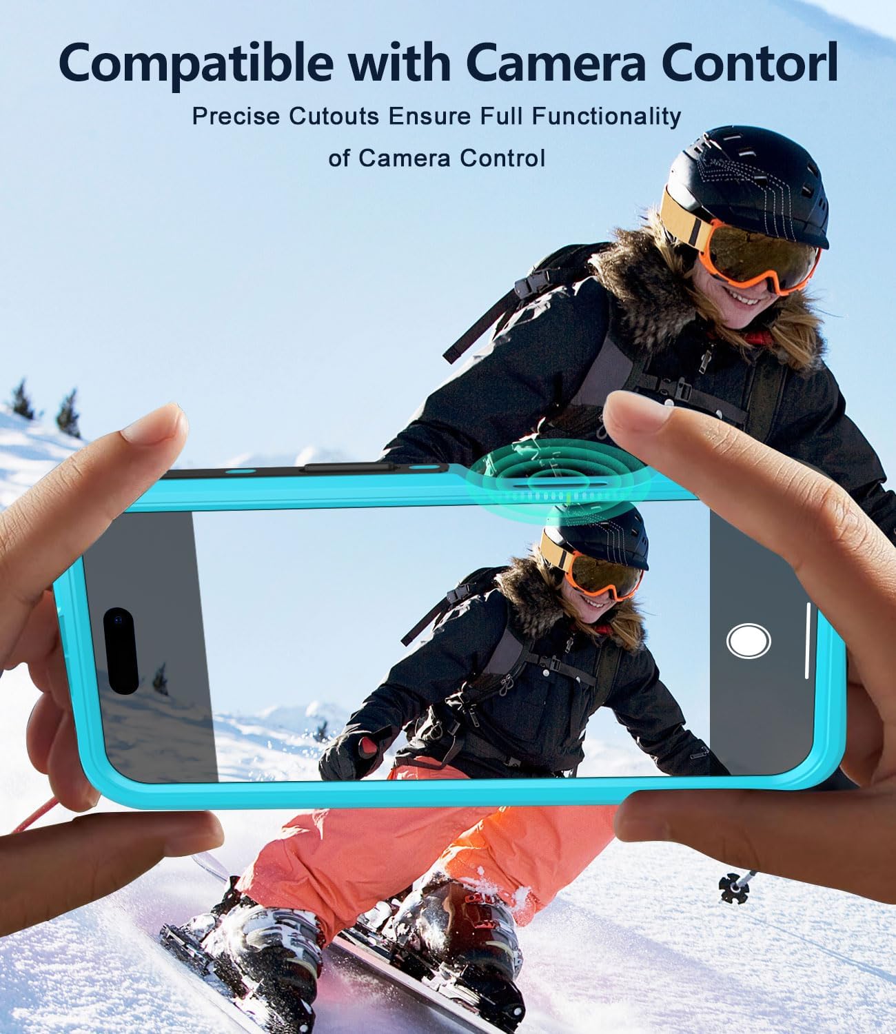 Compatible with iPhone 16 Case Waterproof, Built-in Screen Protector[IP68 Underwater][12FT Military Dropproof] Full Body Shockproof Phone Case for iPhone 16 6.1"(Teal)