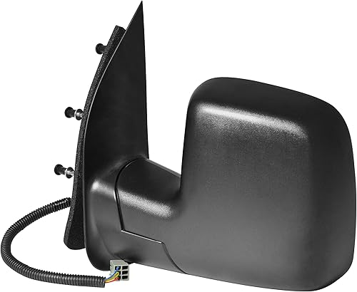 Miniatura 5 de Dependable Direct Espejo retrovisor con textura lateral para Ford Van E-150 E-250 E-350 E-450 Super Duty 2010-2014, funciona con potencia, plegable