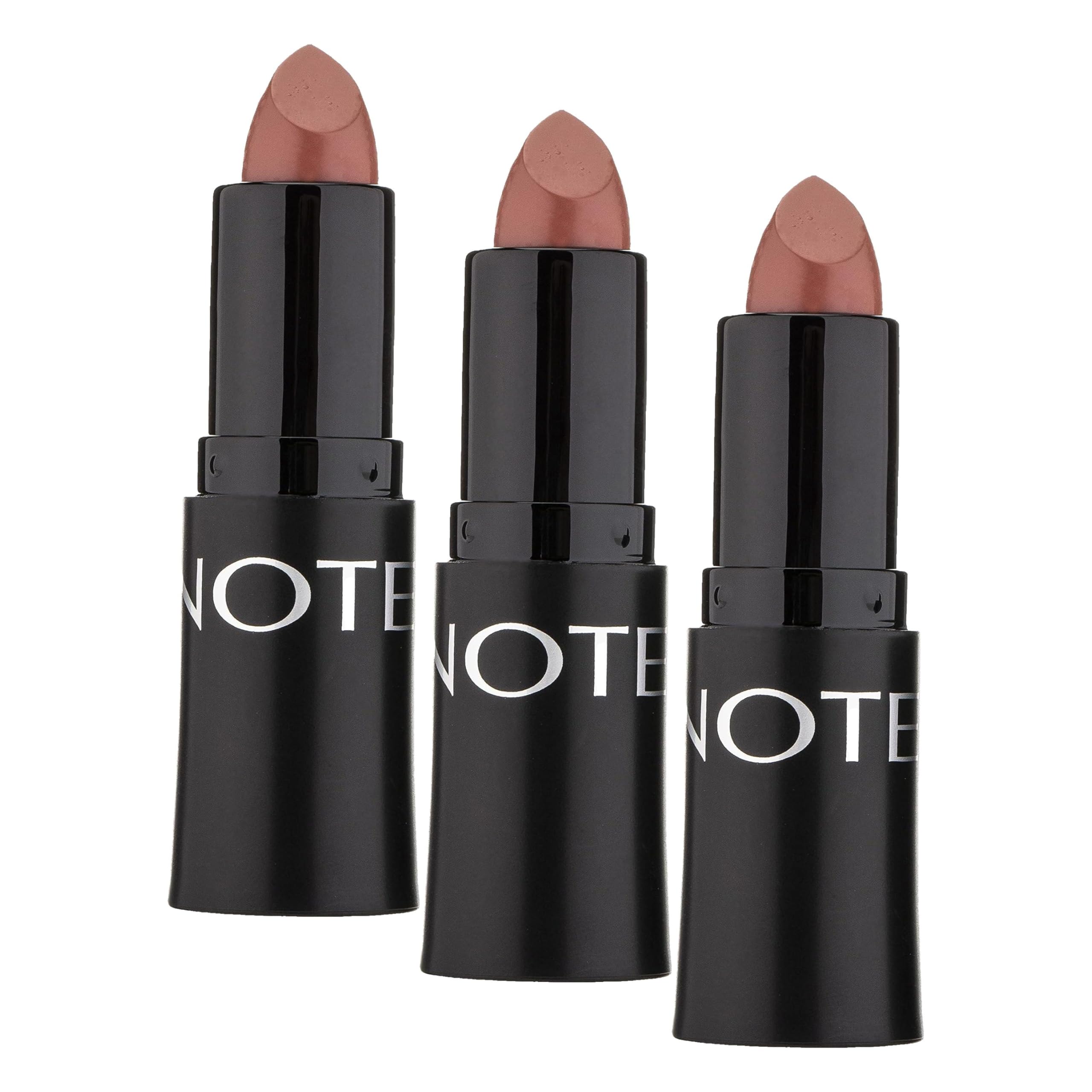Note Cosmetics Mattemoist Lipstick 312 Happy Tan Mat Bitişli Ruj - Nude (3 paketi)