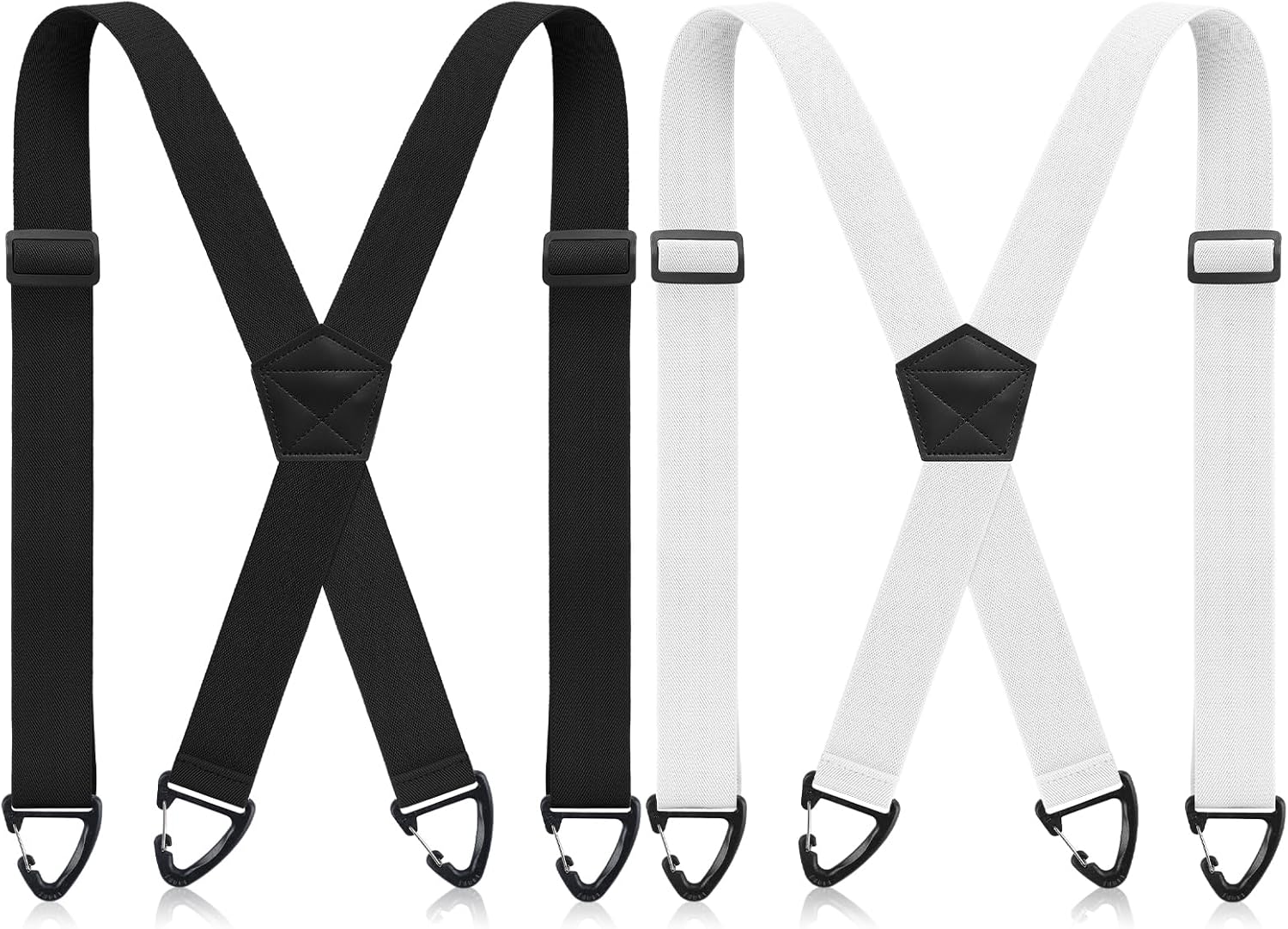 Janmercy 2 Pcs X Back Hidden Suspenders for Men