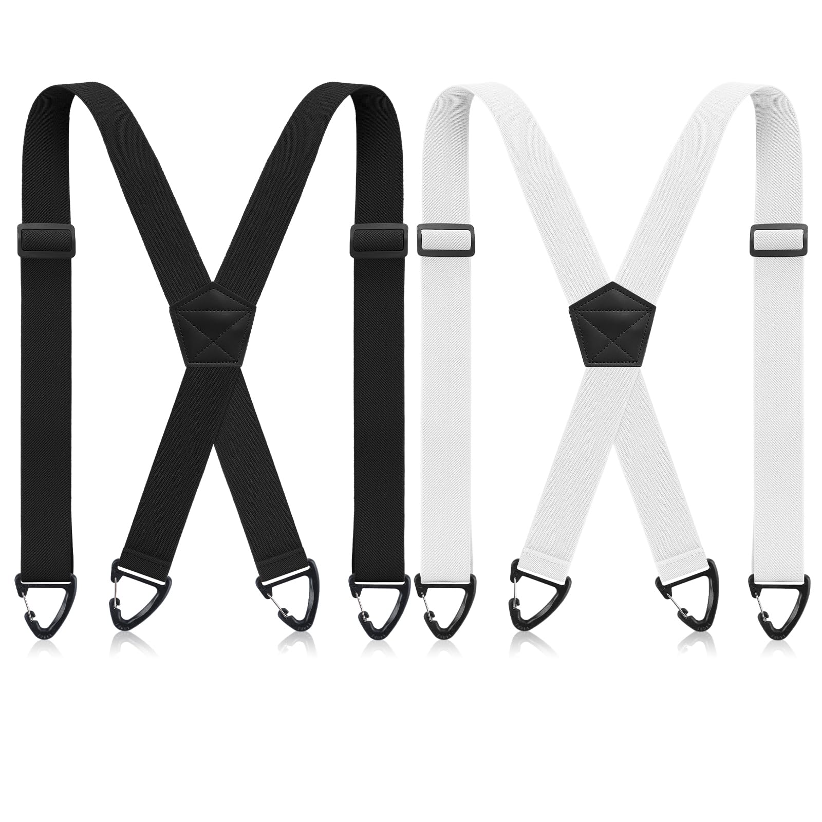 Janmercy 2 Pcs X Back Hidden Suspenders for Men