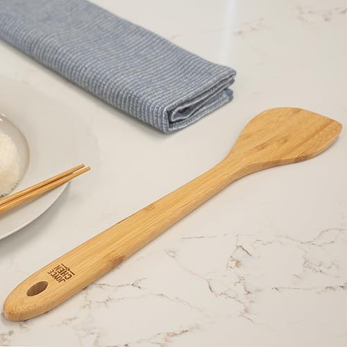 Miniatura 6 de Joyce Chen Espátula Wok de bambú bruñido, 15 pulgadas