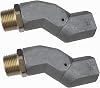 34 Inch Fuel Hose Swivel Fuel Nozzle Swivel 360 Rotating Connector Fuel Plane Swivel for Fuel Nozzle Multi Plane Fuel Swivel 2pcs