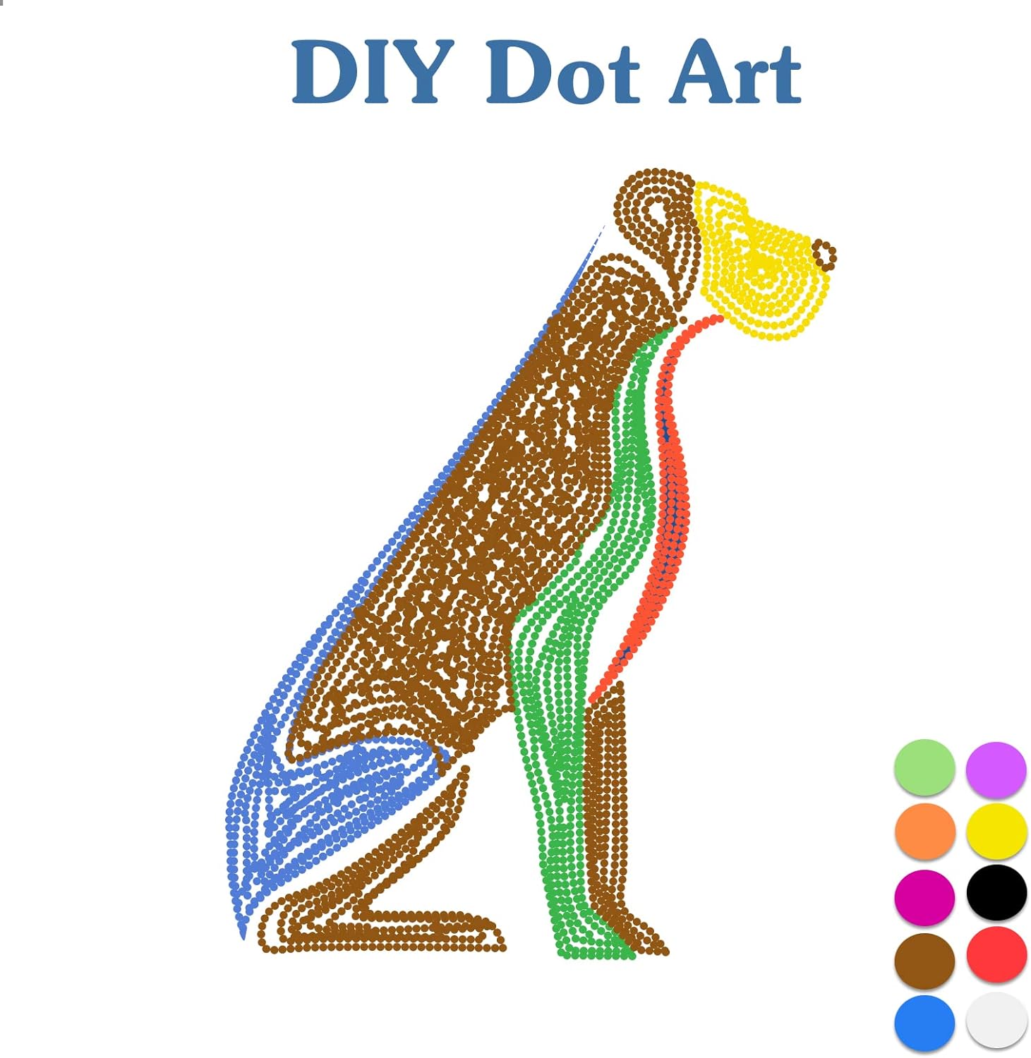 1/2 Inch Solid Round Color Coding Labels Roll, Self-Adhesive Circle Dot Sticker 10 Assorted Colors for Inventory and Home Organize, File Classification, 10 Colors (10000) - Image 4