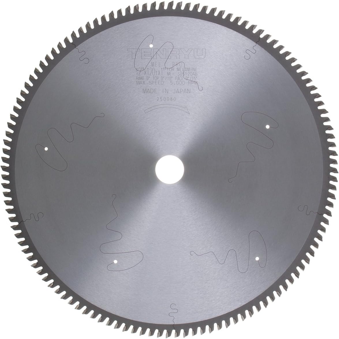 Tenryu ML-305120AB 12" Carbide Tipped Saw Blade ( 120 Tooth ATAFR Grind - 1" Arbor - 0.126 Kerf)