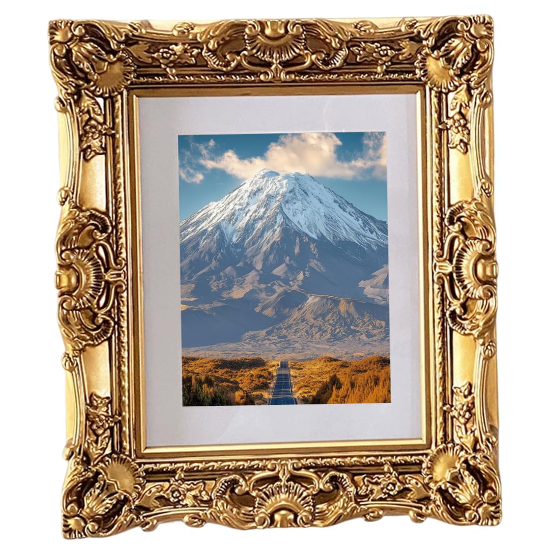 Vintage Gold Picture Frame Ornate Resin Frame, Antique Gold Frames for Wall or Tabletop Display, Vintage Photo Holder Golden, Homeused